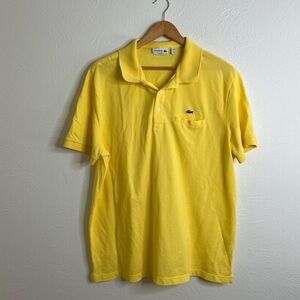 Men’s Lacoste Regular Fit Yellow Polo Shirt size 3XL